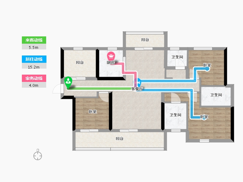 广东省-汕尾市-海丰新城和樾-95.53-户型库-动静线