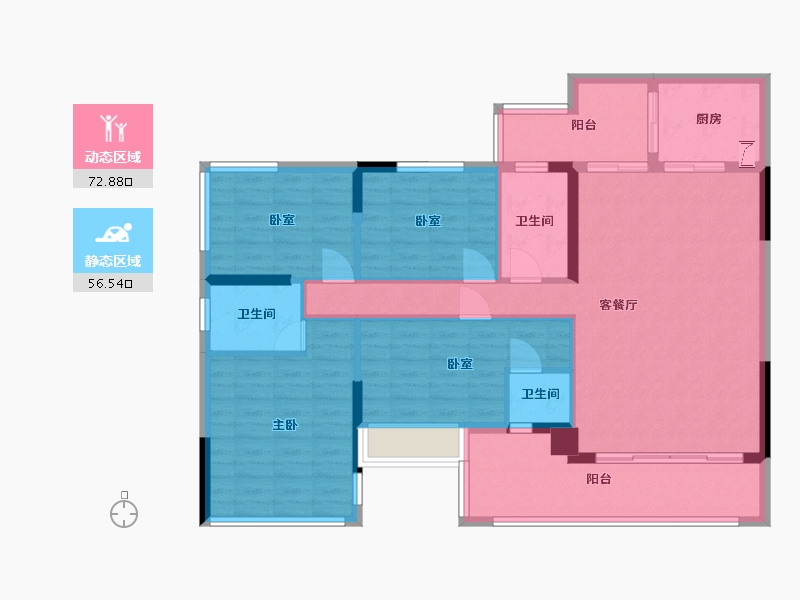 广东省-清远市-中金城投·九龙湾-115.99-户型库-动静分区