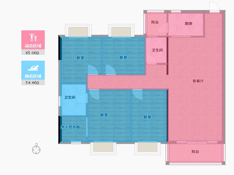 广东省-河源市-星光·源江学苑-109.42-户型库-动静分区