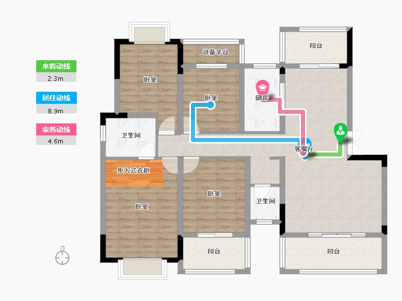 湖南省-岳阳市-金江学府-121.59-户型库-动静线