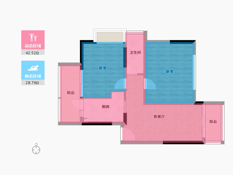 广东省-深圳市-满京华喜悦里-63.22-户型库-动静分区