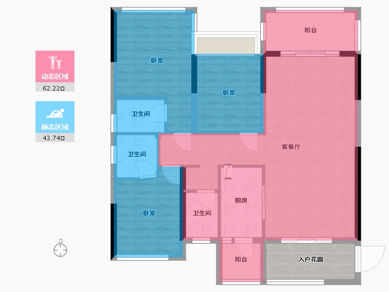 广东省-清远市-中金城投·九龙湾-101.52-户型库-动静分区