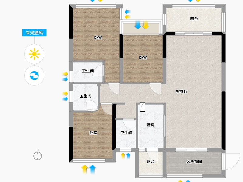 广东省-清远市-中金城投·九龙湾-101.52-户型库-采光通风