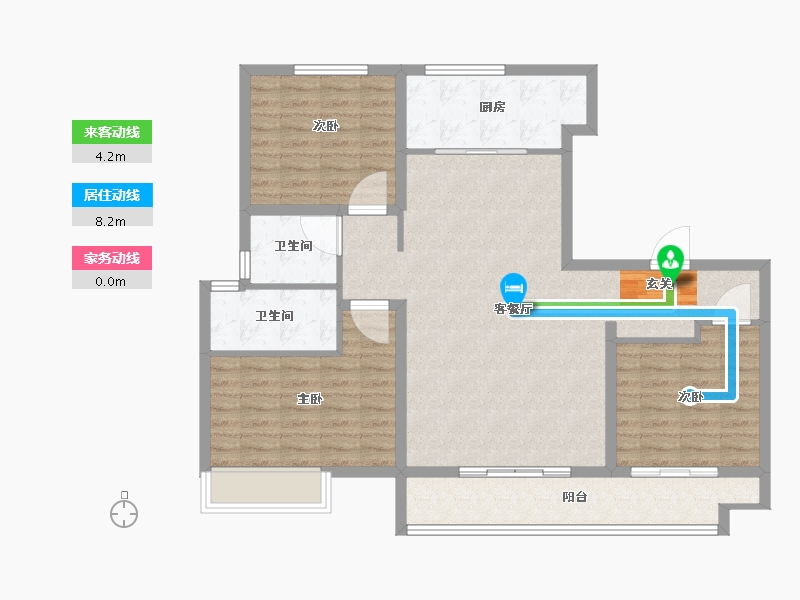 山东省-泰安市-智谷·时代云著-103.01-户型库-动静线