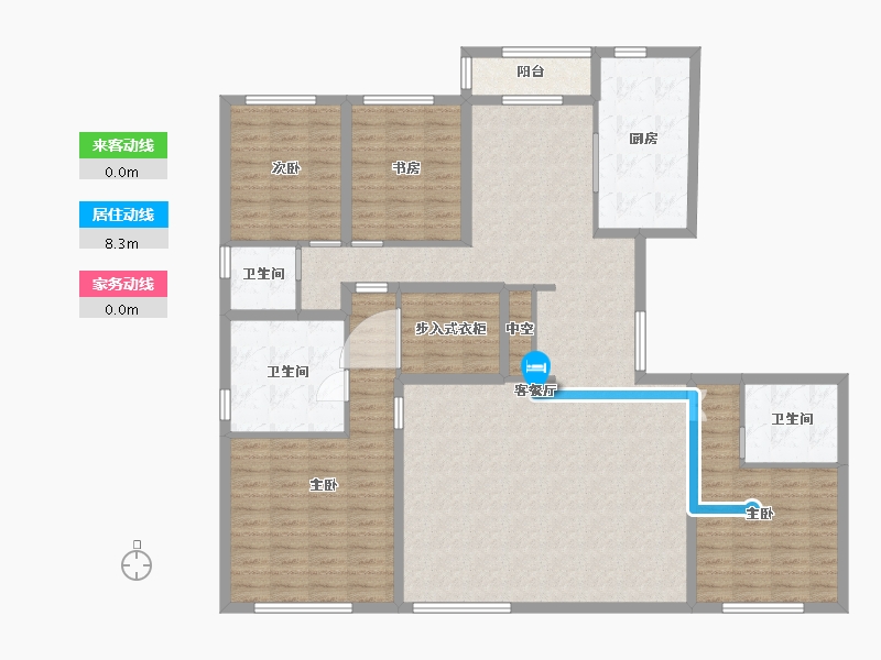 陕西省-西安市-长安金茂府-156.26-户型库-动静线