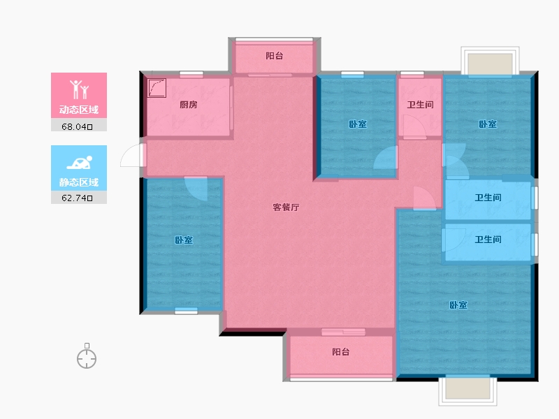 广东省-汕尾市-金尊豪庭-118.72-户型库-动静分区