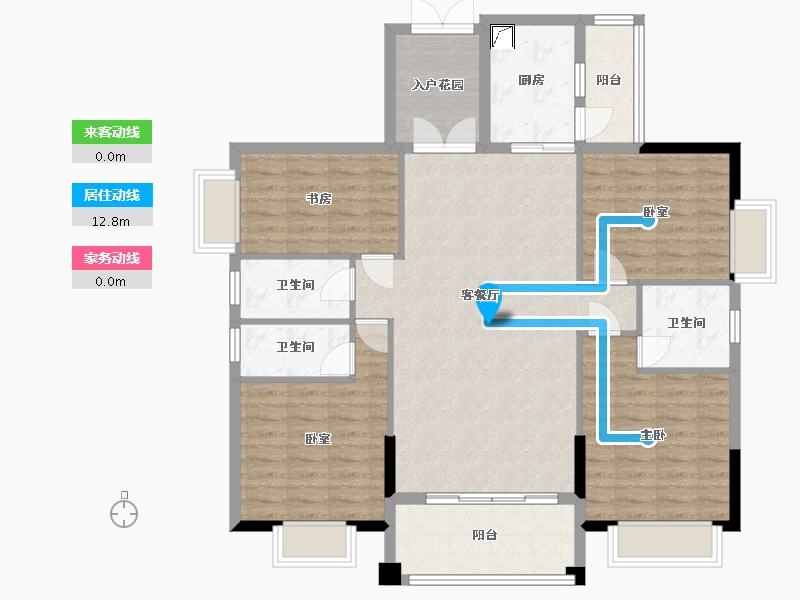 广东省-清远市-金保利·世界城-118.05-户型库-动静线