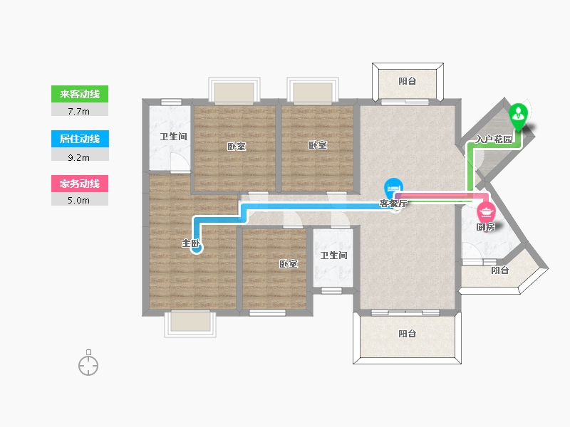 贵州省-安顺市-万象御墅-112.25-户型库-动静线