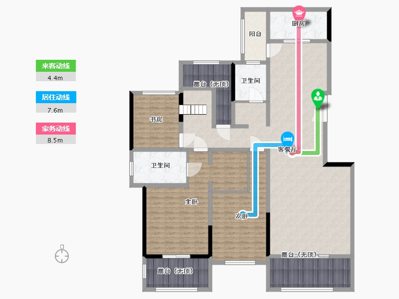 陕西省-西安市-国润城-174.00-户型库-动静线