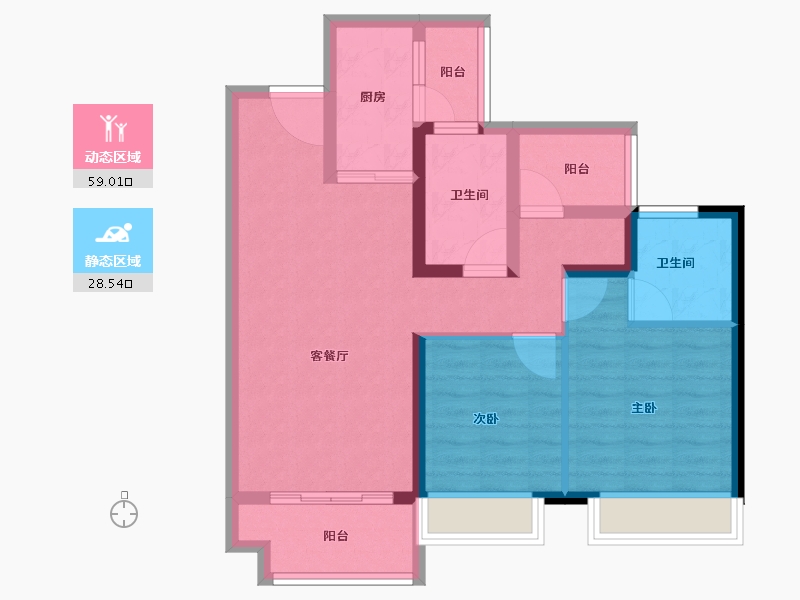 广东省-肇庆市-肇庆招商依云水岸-77.00-户型库-动静分区