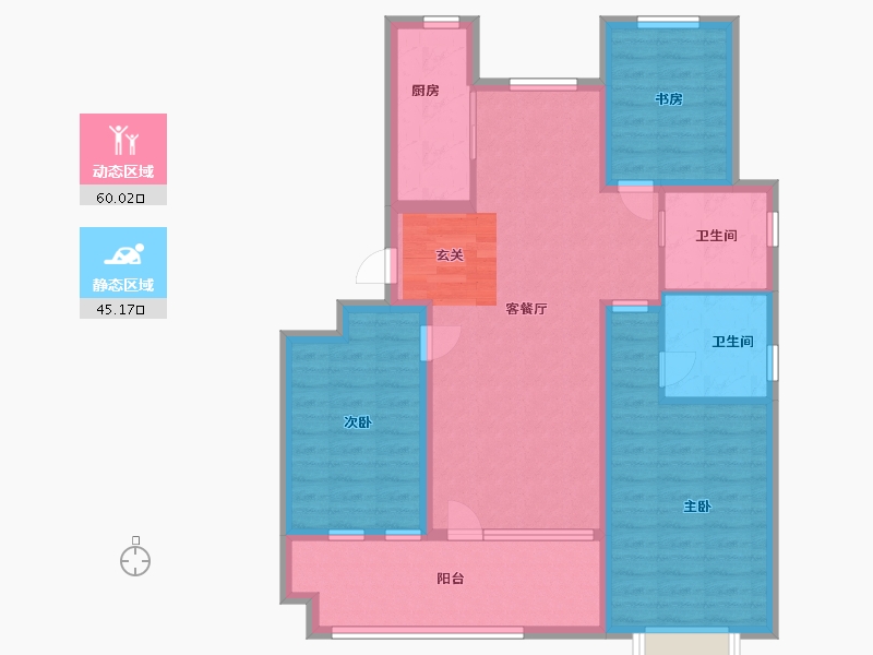 山东省-青岛市-青岛佳诺华国际医养健康小镇-93.60-户型库-动静分区