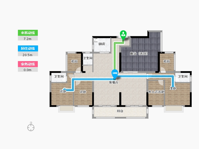 湖南省-湘潭市-银港国际-186.23-户型库-动静线