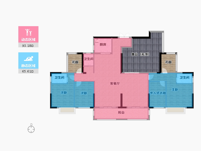 湖南省-湘潭市-银港国际-186.23-户型库-动静分区