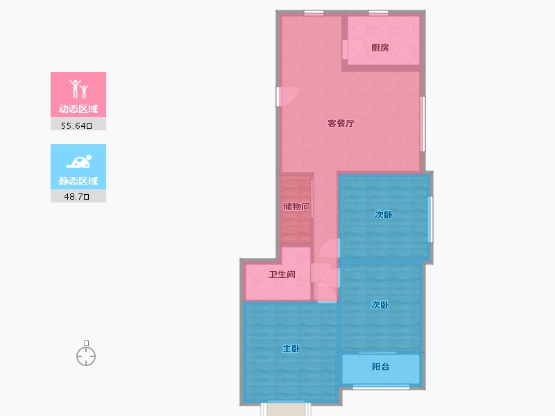 山东省-烟台市-山语世家三期-94.00-户型库-动静分区