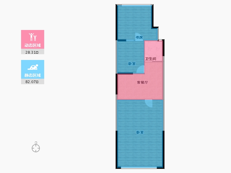 山东省-淄博市-福园-102.00-户型库-动静分区