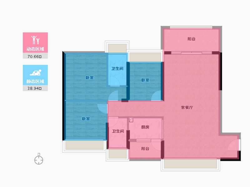 广东省-阳江市-星海湾-98.77-户型库-动静分区