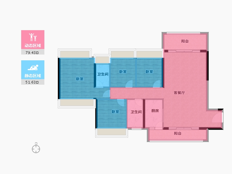 广东省-阳江市-星海湾-119.05-户型库-动静分区