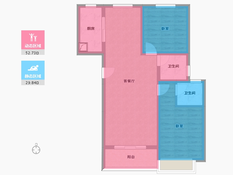 河北省-石家庄市-大尚华庭-73.27-户型库-动静分区