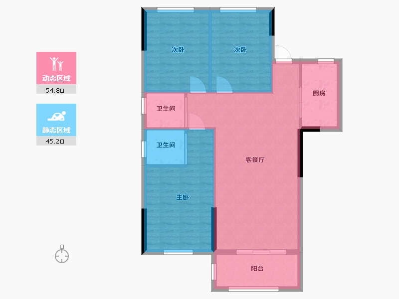 湖南省-长沙市-融信澜悦-91.49-户型库-动静分区