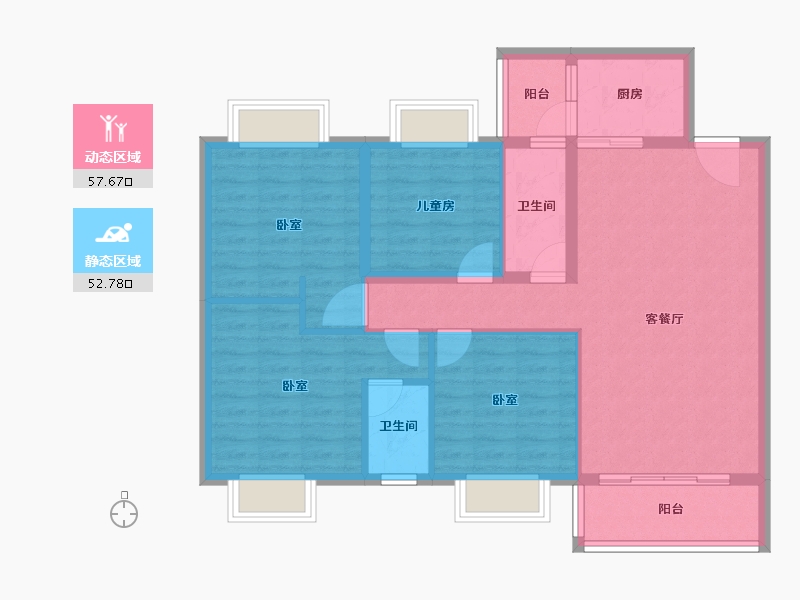 广东省-阳江市-北斗小镇-99.51-户型库-动静分区