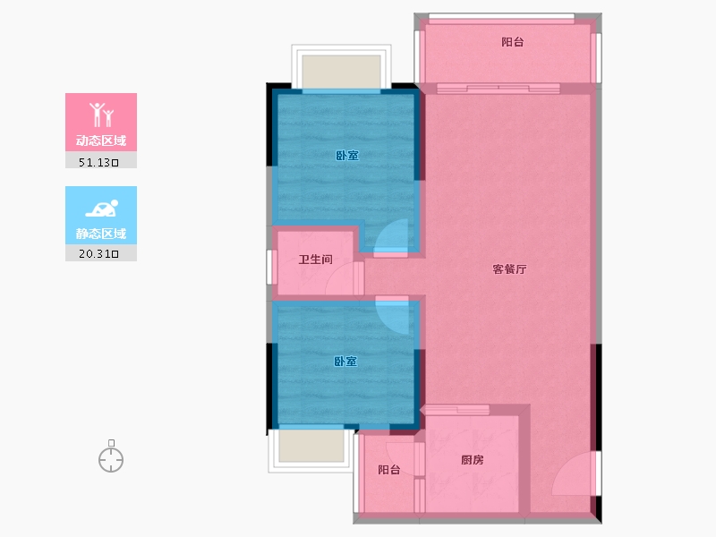 广东省-阳江市-北斗小镇-63.00-户型库-动静分区