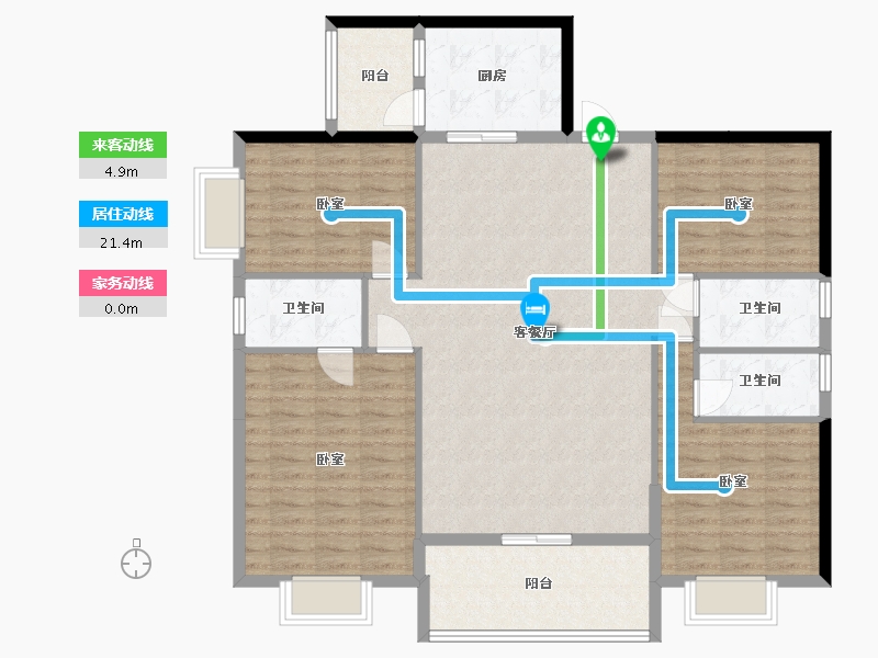 广东省-汕尾市-天悦明珠-128.51-户型库-动静线