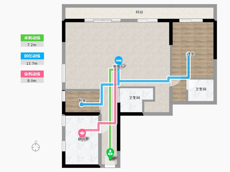 四川省-成都市-光华壹号-94.31-户型库-动静线