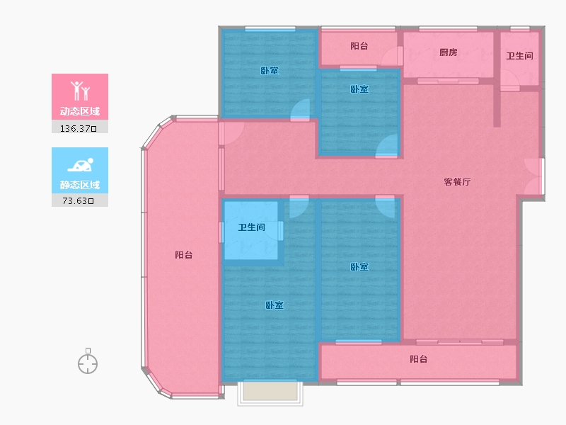 山东省-聊城市-万通·和馨园-188.97-户型库-动静分区