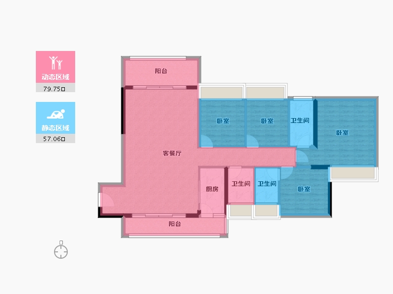 广东省-阳江市-星海湾-124.08-户型库-动静分区