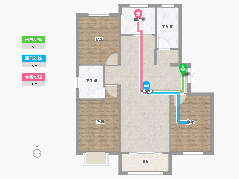 山东省-聊城市-兴城·海德庄园-98.00-户型库-动静线