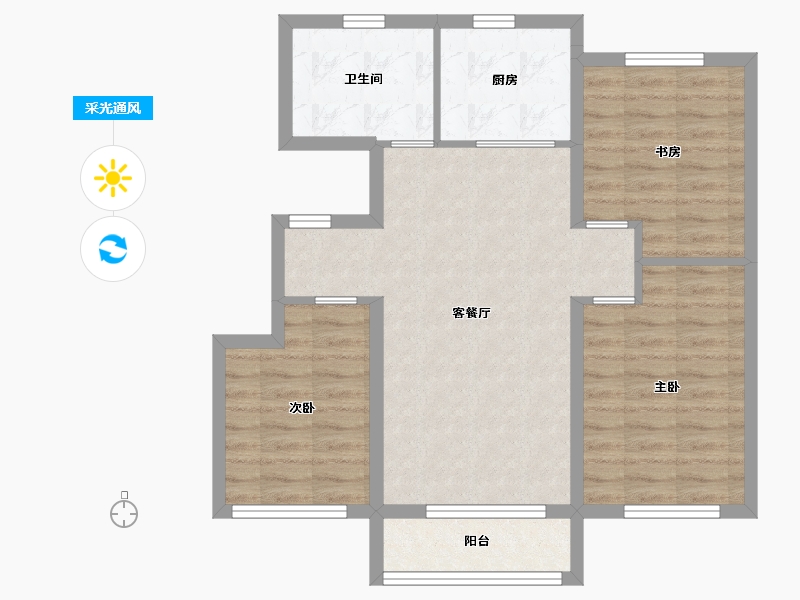 山东省-烟台市-中节能聚创新城-75.01-户型库-采光通风