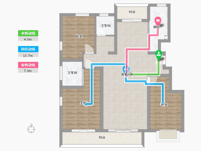 河北省-石家庄市-赫石府-100.73-户型库-动静线