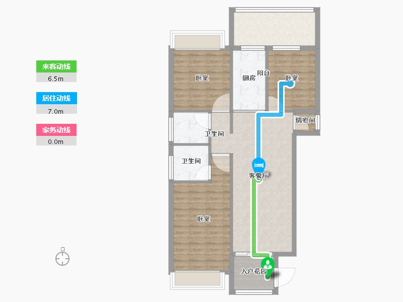 广东省-汕头市-东晖雅居-94.38-户型库-动静线