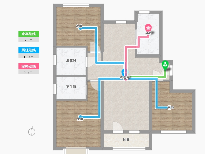 山东省-烟台市-中节能聚创新城-88.00-户型库-动静线