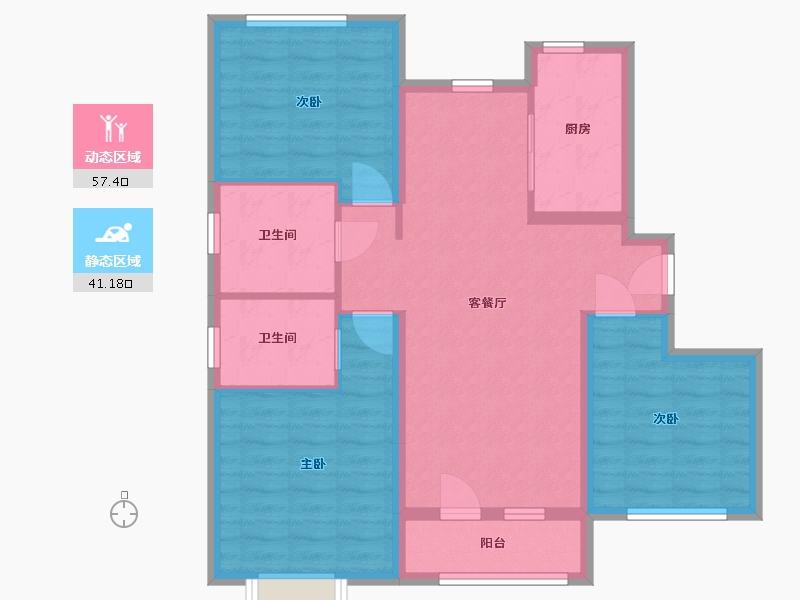 山东省-烟台市-中节能聚创新城-88.00-户型库-动静分区