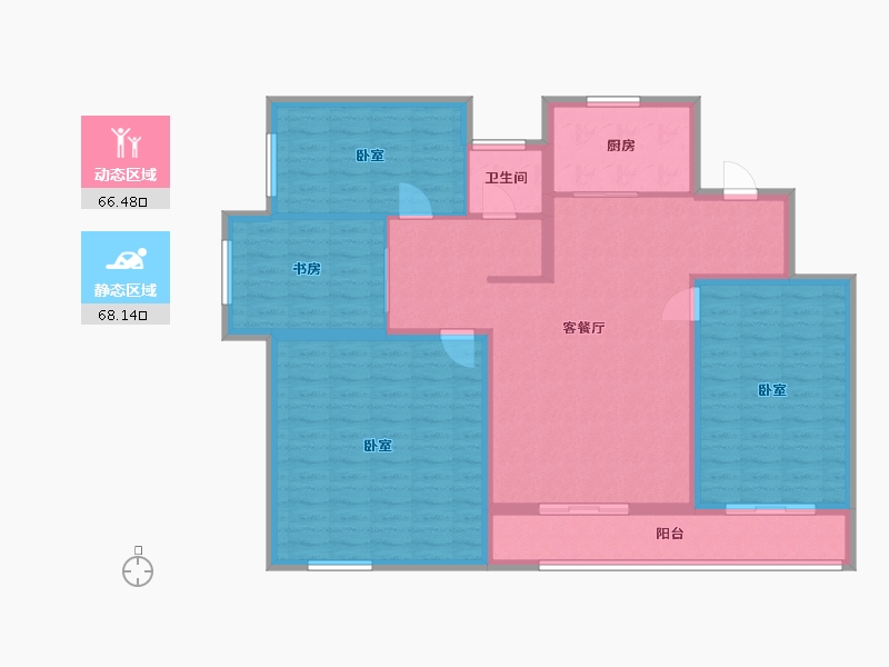 山东省-济宁市-绿郡公馆-121.90-户型库-动静分区