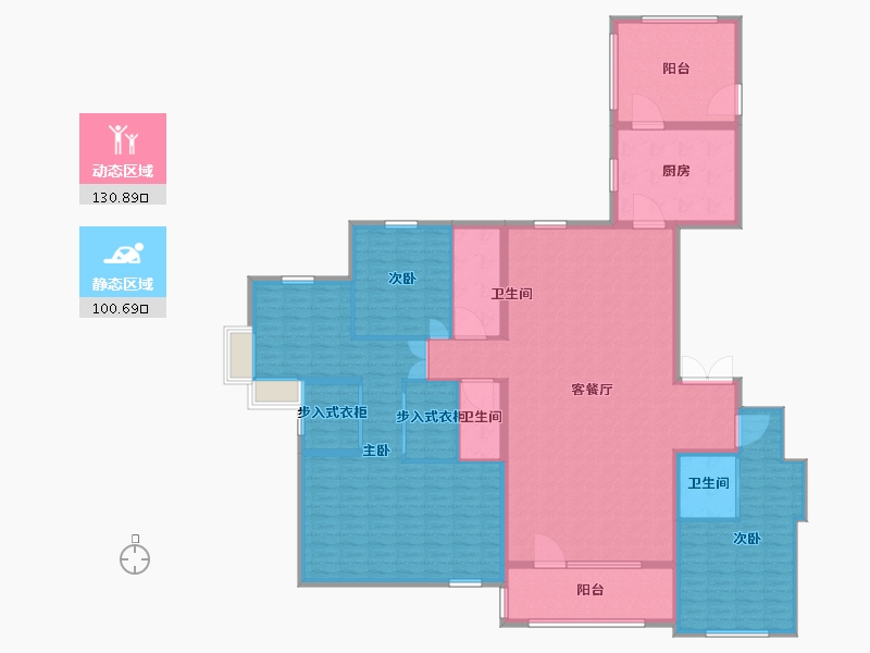 山东省-烟台市-天马相城二期-213.00-户型库-动静分区