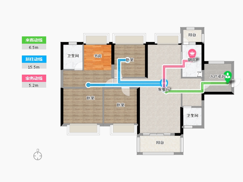 广东省-阳江市-永光·雍和花园-111.98-户型库-动静线