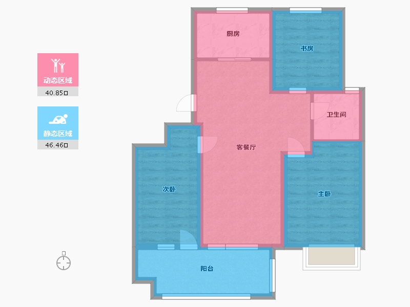 山东省-青岛市-青岛佳诺华国际医养健康小镇-77.60-户型库-动静分区