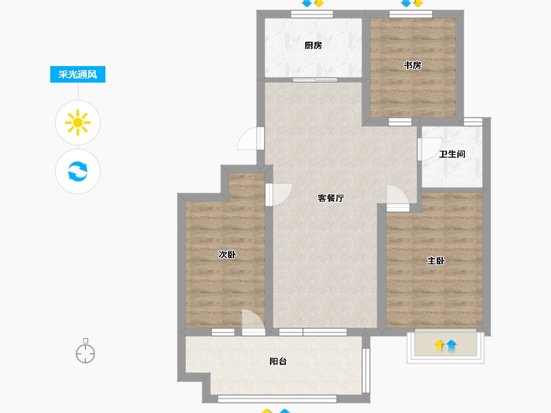 山东省-青岛市-青岛佳诺华国际医养健康小镇-77.60-户型库-采光通风