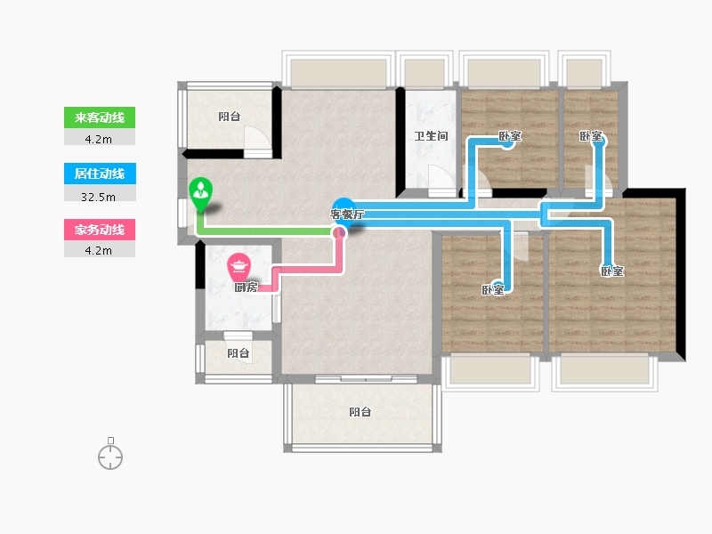 广东省-河源市-龙光玖龙府-96.01-户型库-动静线