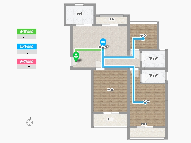 山东省-烟台市-金海名园-97.01-户型库-动静线