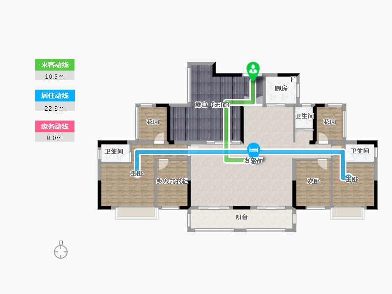 湖南省-湘潭市-银港国际-184.55-户型库-动静线