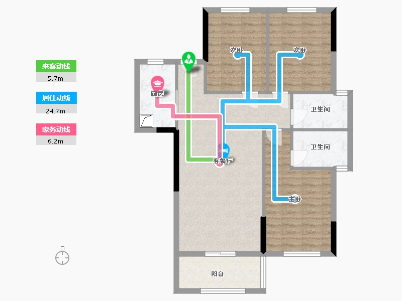 湖南省-长沙市-融信澜悦-93.37-户型库-动静线