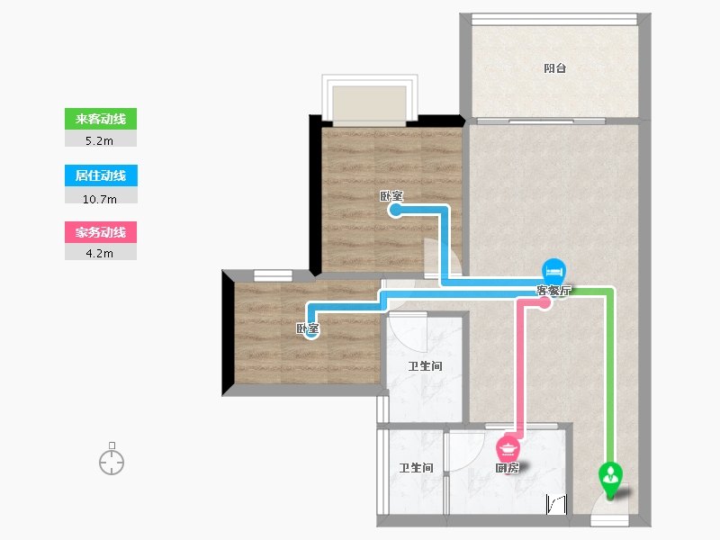 广东省-东莞市-华建骏景园-57.98-户型库-动静线