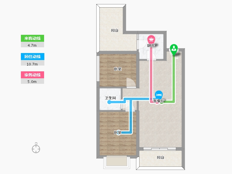 贵州省-安顺市-安普翡丽云邸-68.49-户型库-动静线