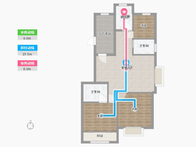 山东省-烟台市-山语世家三期-92.00-户型库-动静线