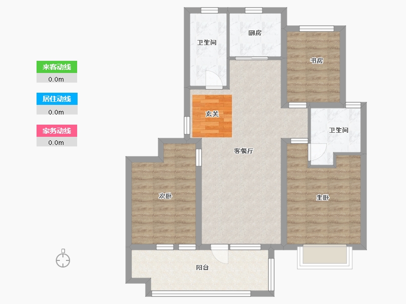 山东省-青岛市-青岛佳诺华国际医养健康小镇-86.40-户型库-动静线