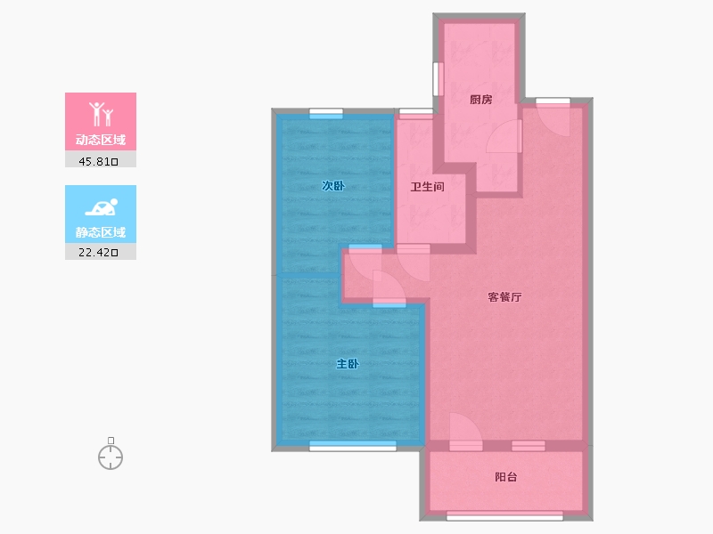 山东省-烟台市-中节能聚创新城-60.00-户型库-动静分区