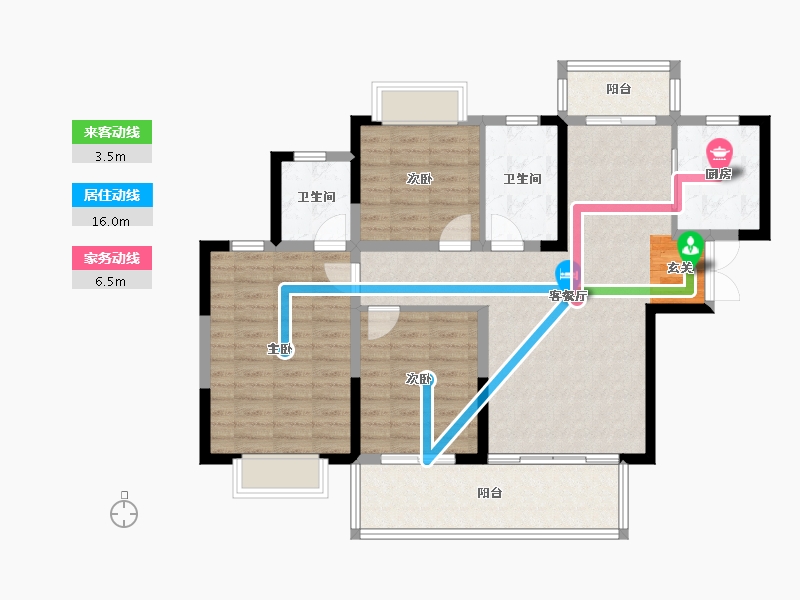 河南省-平顶山市-广诚·美林府-100.72-户型库-动静线